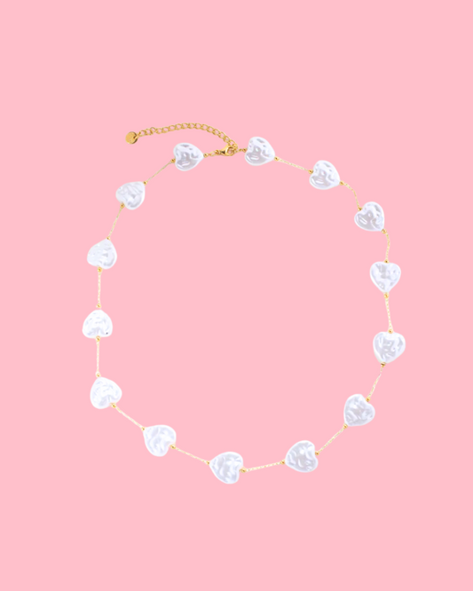 Collar Perlas-Corazón