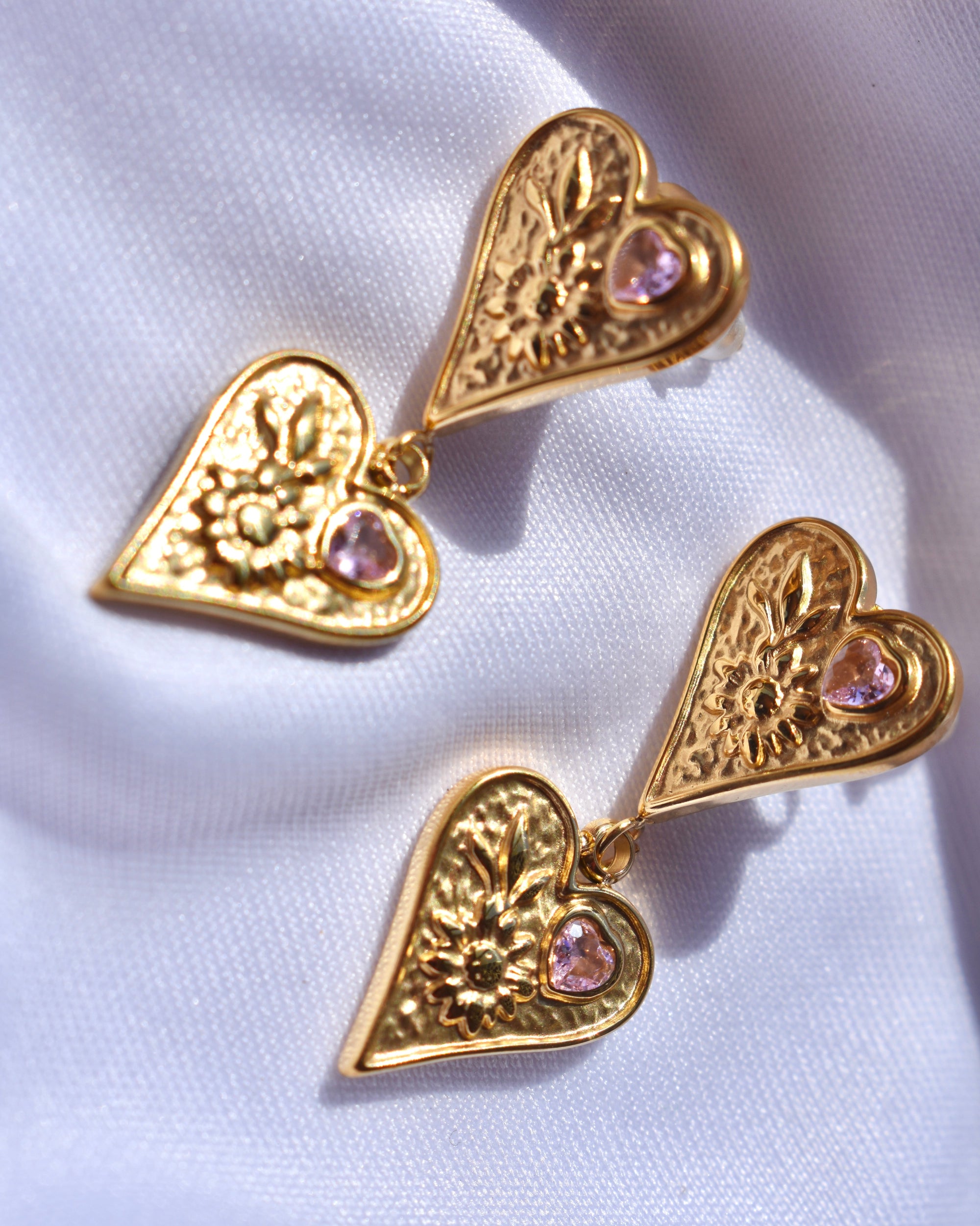 Aretes Lluvia de corazón