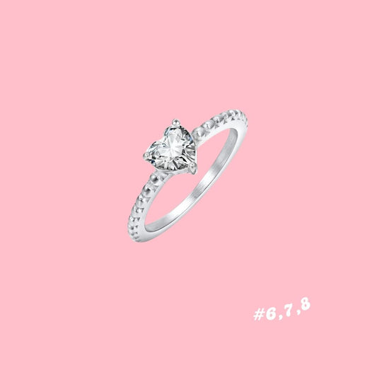 Anillo Corazón Destello
